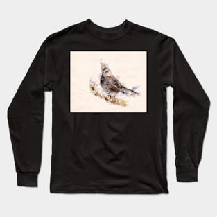 Dark Eyed Junco Watercolor Long Sleeve T-Shirt